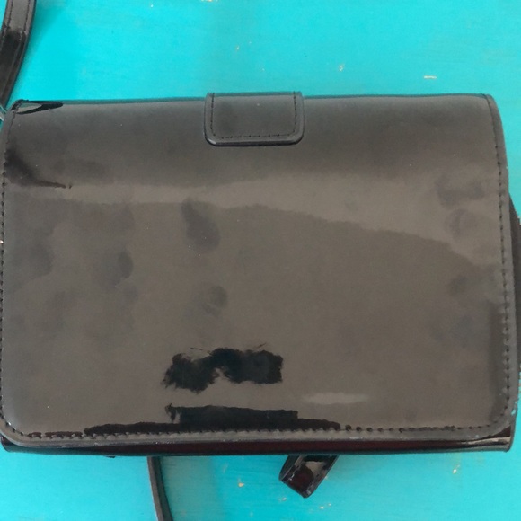 Sondra Robert Black Patent Bag - Picture 3 of 10